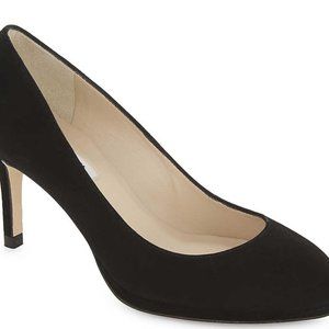 LK Bennett New Sybila Court Pump Black Suede 39.5 New In Box